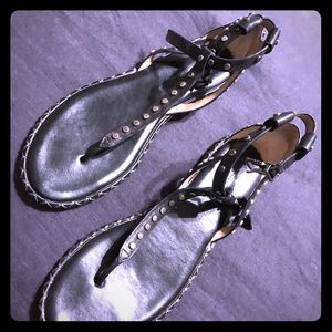 BCBG Black Gladiator Sandals Sz.9.5